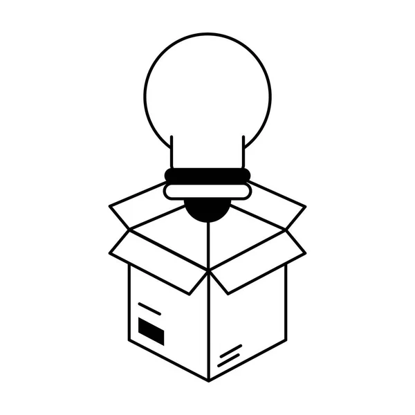Žárovka idea kreslený — Stockový vektor