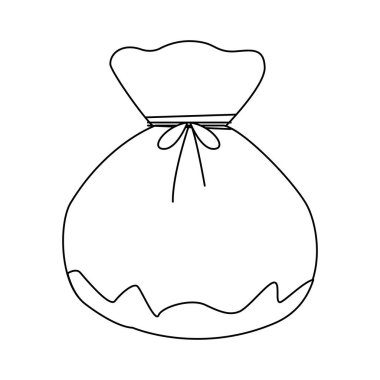 Doğulu şanslı çanta, düz tasarım.