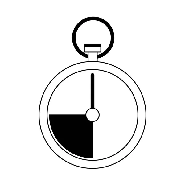 Chronometer-Symbol, flaches Design — Stockvektor