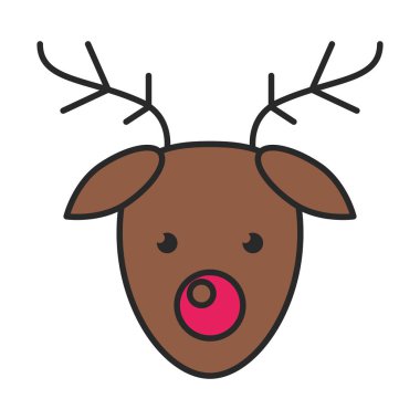 Mutlu noeller ren geyiği karakteri