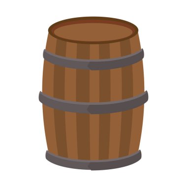 tahta varil simgesi düz tasarım