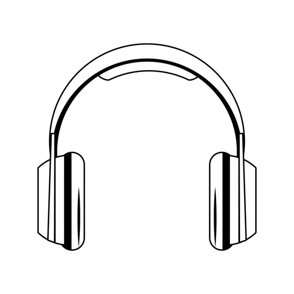 Imagen icono auriculares — Vector de stock