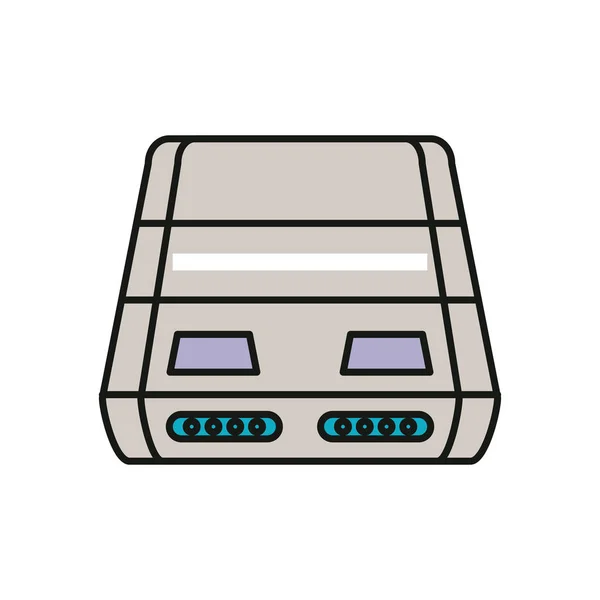 Video game console device icon — Stock Vector