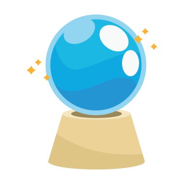 Sihirli kristal küre Cadılar Bayramı simgesi