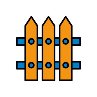 Çit ahşap çiftlik ikonu