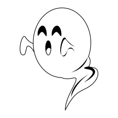 siyah beyaz cadılar bayramı ekim korkutucu kutlama karikatür