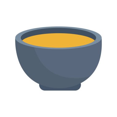 çay fincanı simgesi, düz renkli tasarım