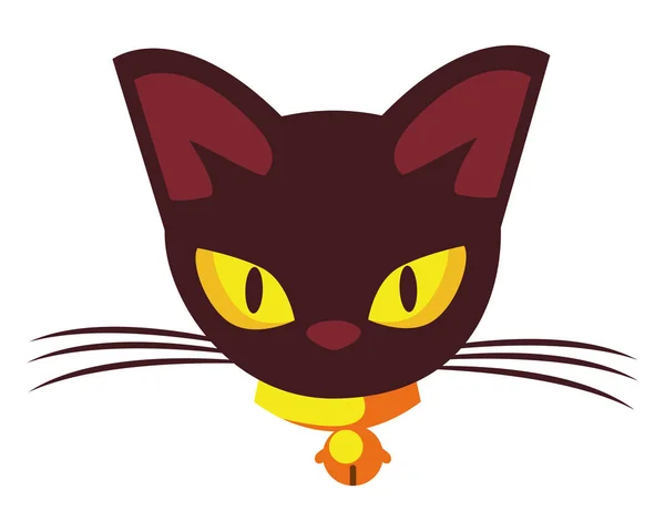 할로윈 고양이 마스코트 동물 아이콘 — 스톡 벡터