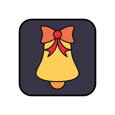 Mutlu Noeller çan dekorasyon ikonu