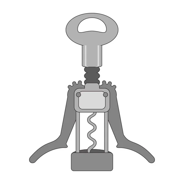 Modern corkscrew utensil icon design — 스톡 벡터