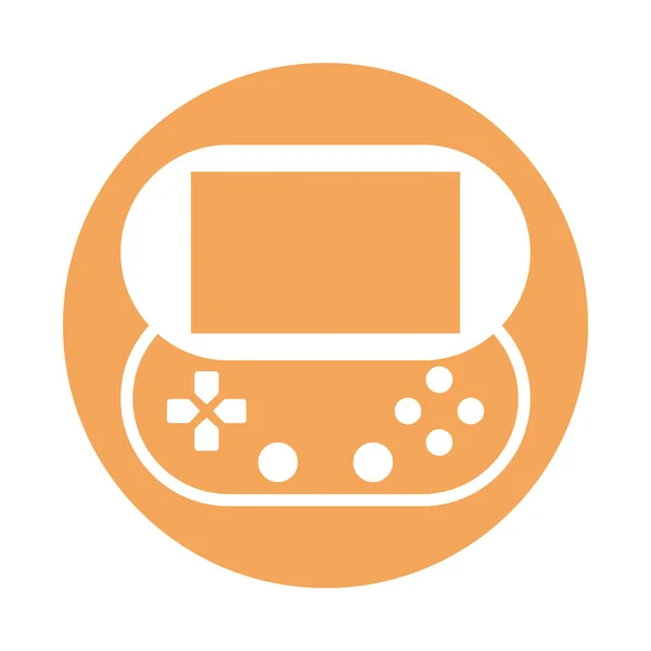 Video game control with display handle icon — Stock Vector