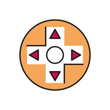 Video oyunu okları düğme denetimi