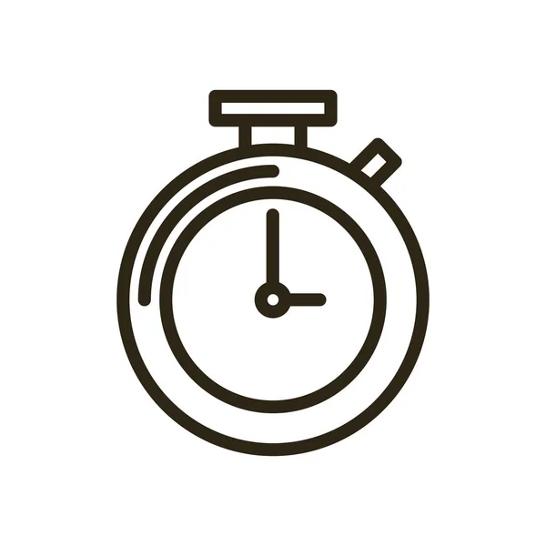 Chronometer timer device isolated icon — Stock Vector