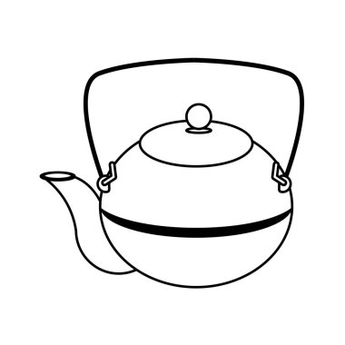 Japon dökme demir çaydanlığı.