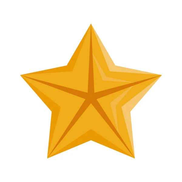 Quality star commercial isolated icon — 스톡 벡터