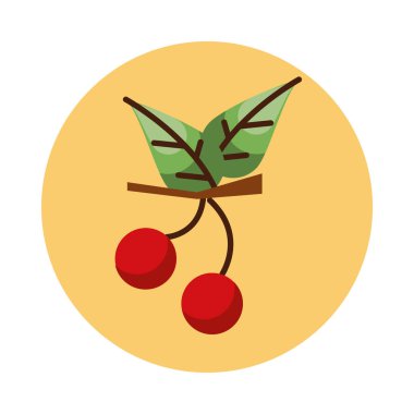 Üzümler, meyveler ve yapraklar.