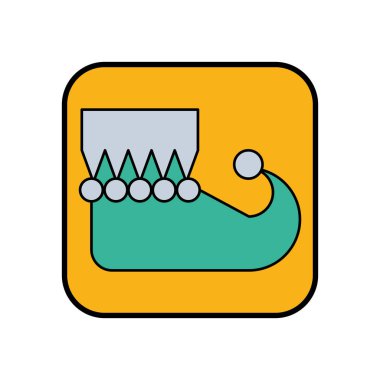 Noel elfi ayakkabı çizmesi ikonu