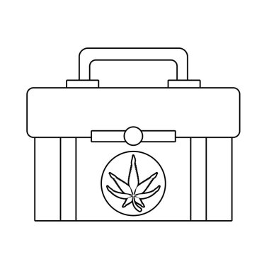 siyah beyaz esrar martihuana sativa kenevir karikatür