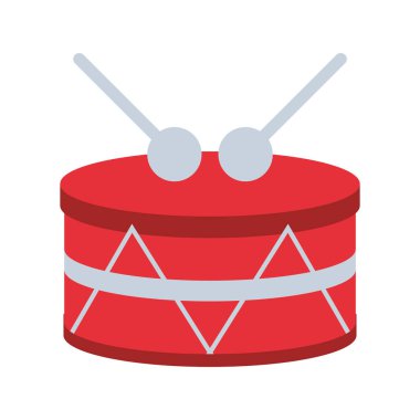 davul müzik aleti izole edilmiş simge