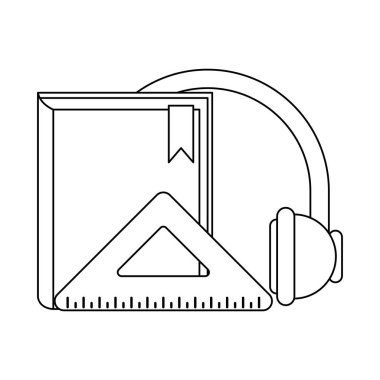 Kitap ve kulaklık tasarımı