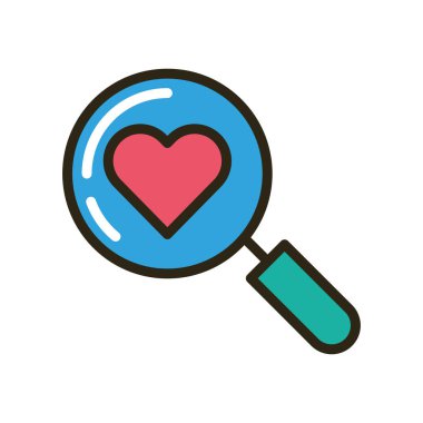 büyüteç izole edilmiş simge ara