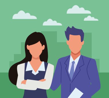 Yönetici iş girişimci çift