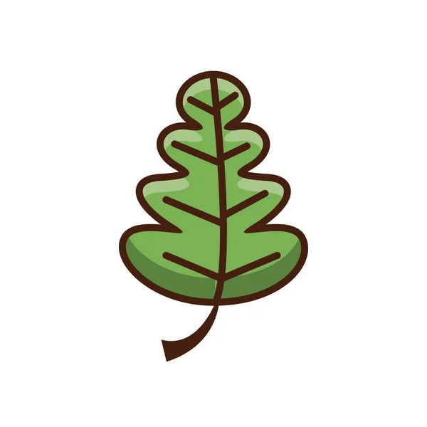 Hoja de acción de gracias planta icono de otoño — Vector de stock