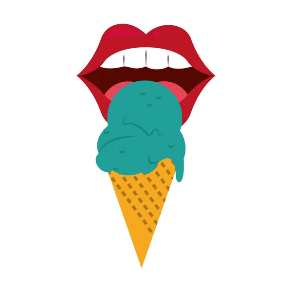 Diseño de helado — Vector de stock