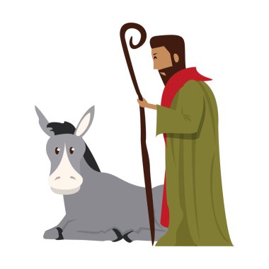 mutlu noel doğuş hıristiyan karikatür