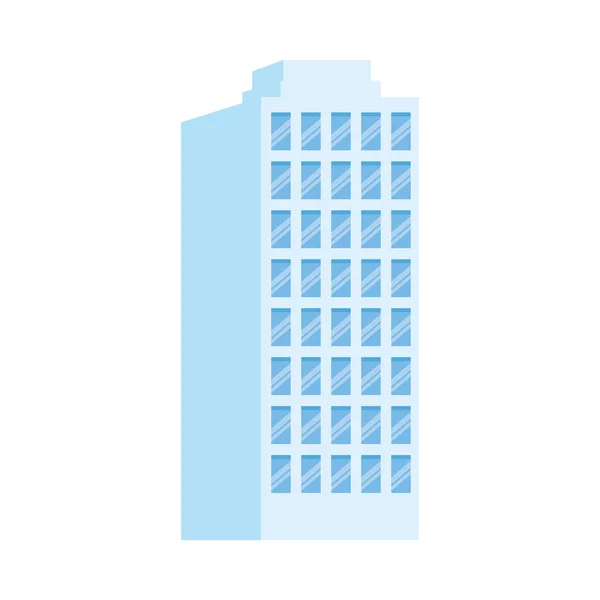 Icono del edificio urbano de la ciudad, diseño colorido — Vector de stock