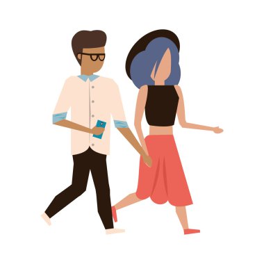 çift aşk genç ilişki karikatür