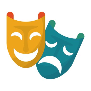 parti maskeleri şenlikli kutlama karikatür