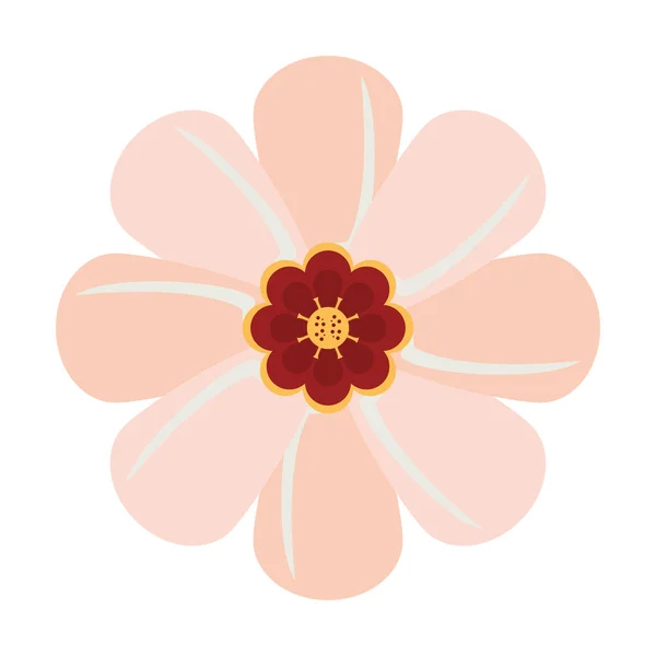 Flor natureza decoração floral desenhos animados —  Vetores de Stock