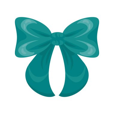 kurdele yayı dekoratif izole edilmiş simge