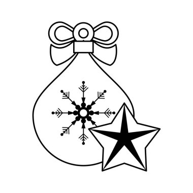 Mutlu noeller Noel baba hediye çantası