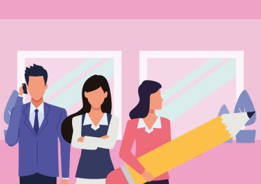 Araçları ile Yönetici iş çalışanları