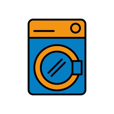 çamaşır makinesi aygıtı izole edilmiş simge