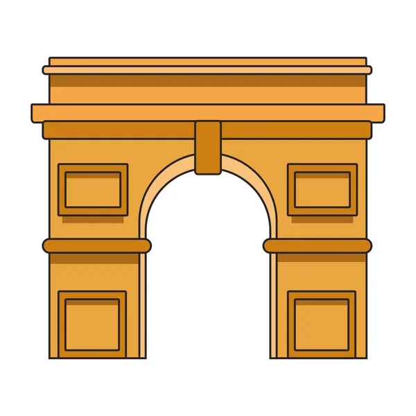 Arch of triumph icon design — Stock Vector