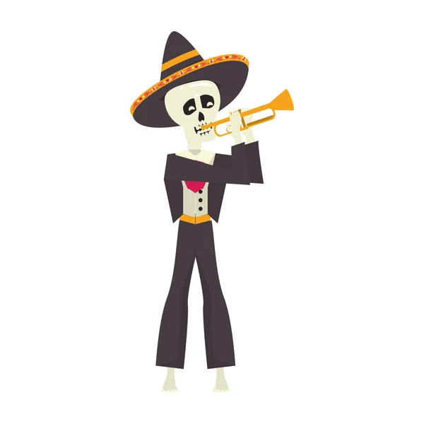 Culture mexicaine mexique festival dessin animé — Image vectorielle