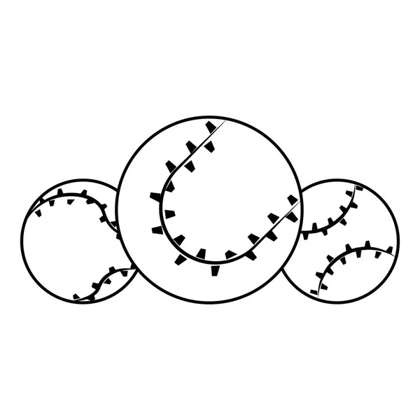 Diseño de pelotas deportivas — Vector de stock