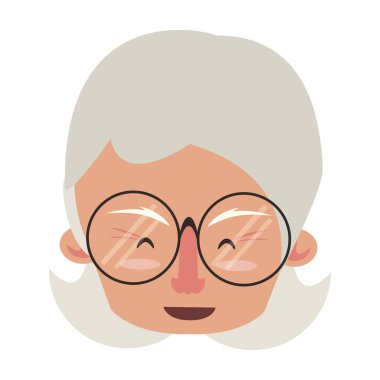 büyükanne ve büyükbaba yaşlı büyükanne karikatür