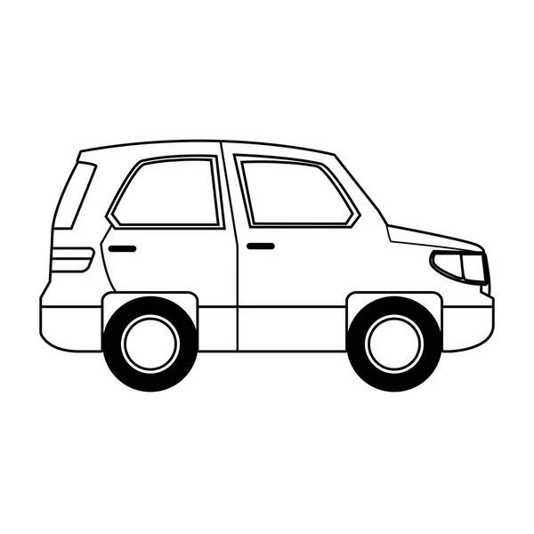 Imagen del icono del vehículo de coche, diseño plano — Vector de stock