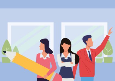 Araçları ile Yönetici iş çalışanları