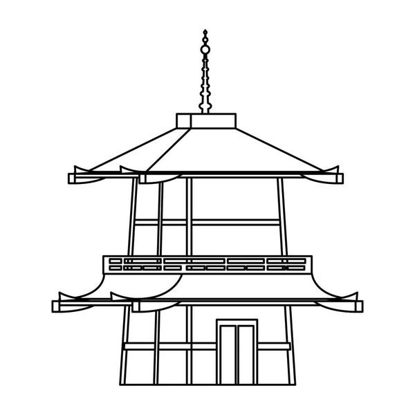Дизайн японских достопримечательностей — стоковый вектор