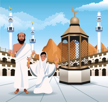 Mescid-i Haram 'da insanlarla birlikte namaz kılın.