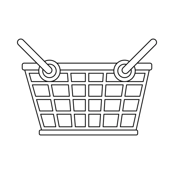 Nakupování obchod obchodní prodej karikatura v černé a bílé — Stockový vektor