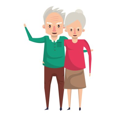 dedesi yaşlı insanlar karikatür