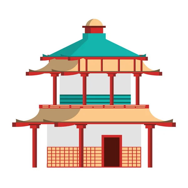 Diseño de monumentos chinos — Vector de stock