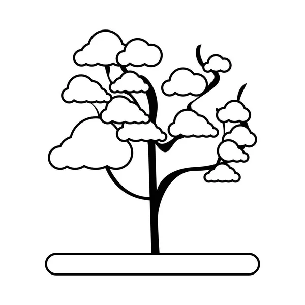 Kiraz ağacı ikonu — Stok Vektör