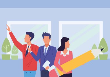 Araçları ile Yönetici iş çalışanları